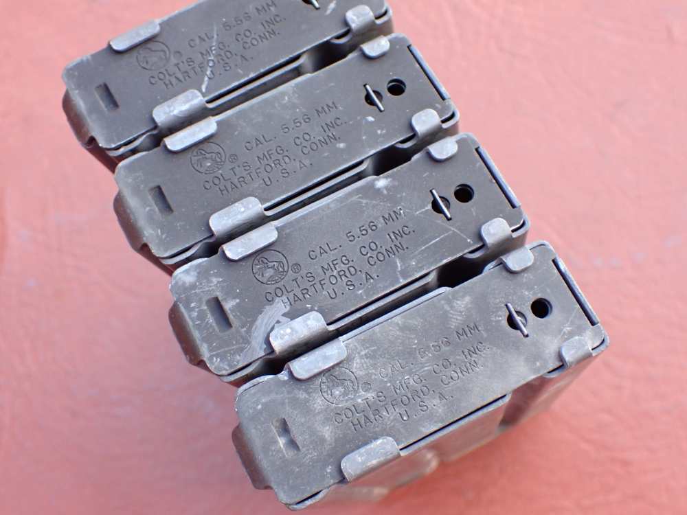 (4 TOTAL) COLT AR-15 M16 FACTORY 5.56MM .223 REM ORIGINAL 20 ROUND MAGAZINE-img-15