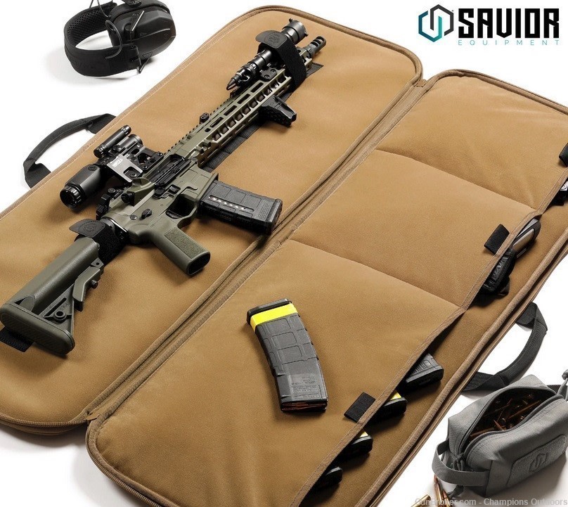 SAVIOR EQUIPMENT Specialist SINGLE Rifle Case - 36" - Tan (FDE)-img-1