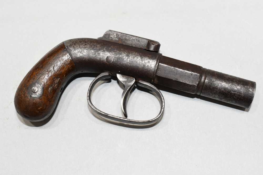 Small Frame Allen & Thurber Bar Hammer Percussion Pistol 28 Cal READ-img-0
