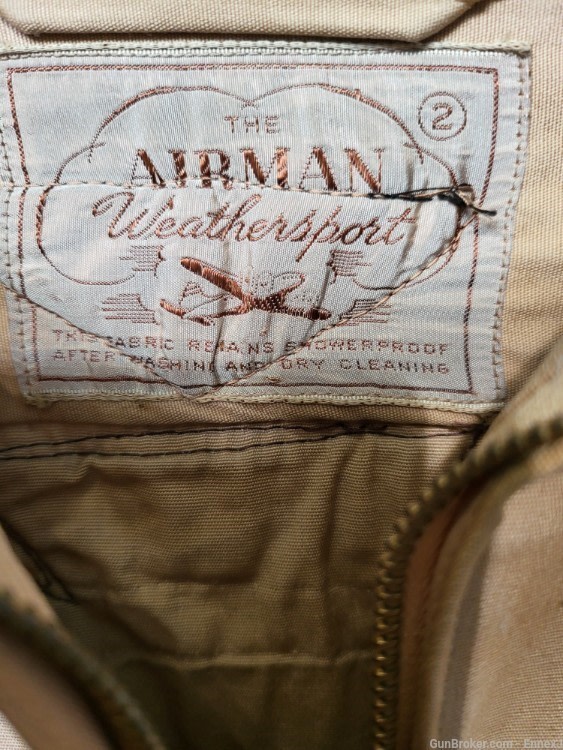 WW II era Airman Weathersport Jacket with RARE patches/buttons (1 of 1)-img-8
