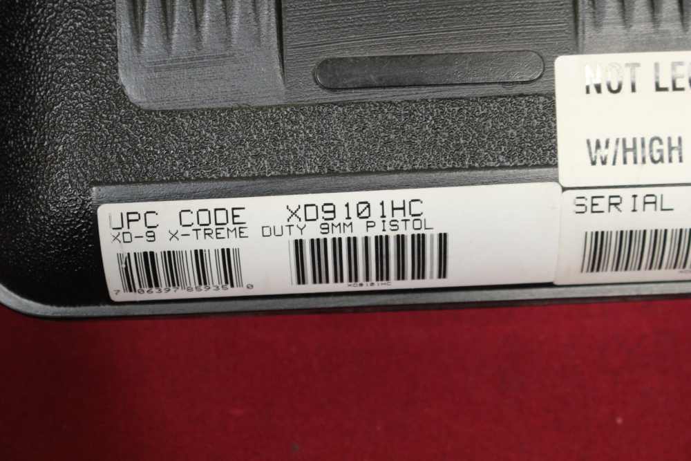 Springfield XD 9 w/2x 16rd Mags, Case, 4" Barrel - LOW Rounds, NICE - 2012-img-1
