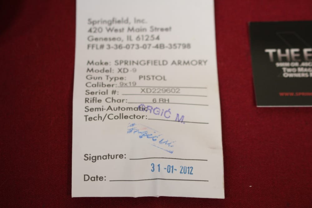 Springfield XD 9 w/2x 16rd Mags, Case, 4" Barrel - LOW Rounds, NICE - 2012-img-2
