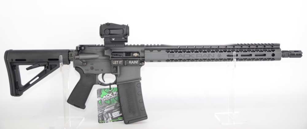 Black Rain Ordnance SPEC 15 Rifle 5.56 Tungsten Battleworn w/ Vortex Optic-img-0
