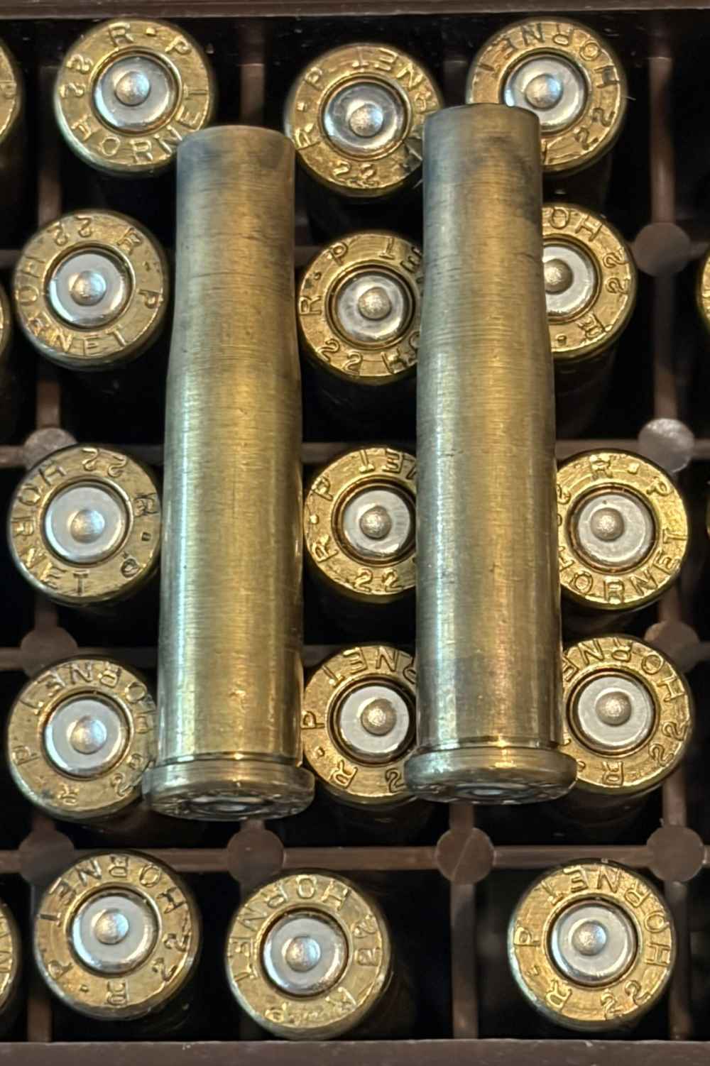 22 Hornet Brass Rifle Cases 100 pcs Remington RP Fired Range Brass-img-3