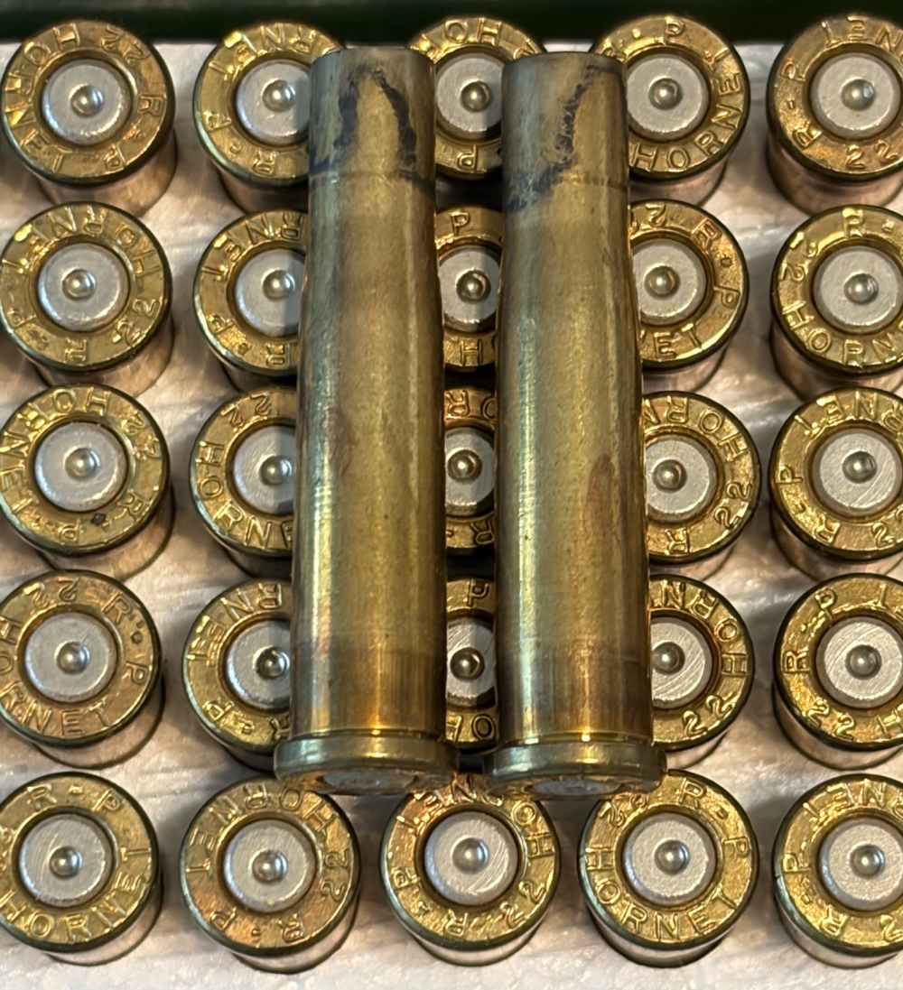 22 Hornet Brass Rifle Cases 100 pcs Remington RP Fired Range Brass-img-2