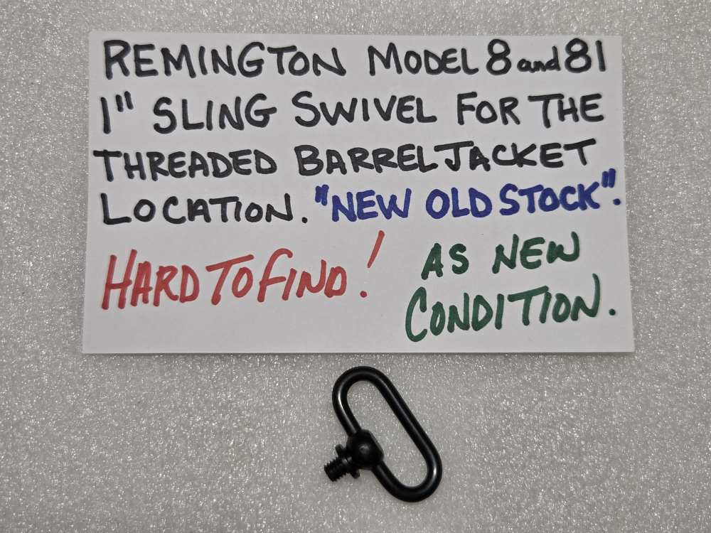 Remington Model 8 and 81 Barrel Jacket 1" wide SLING SWIVEL NOS-img-0