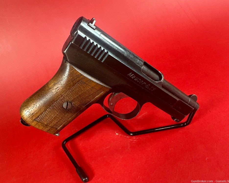 MAUSER MODEL 1910 SEMI AUTOMATIC PISTOL .25 ACP 3" Excellent Condition-img-0