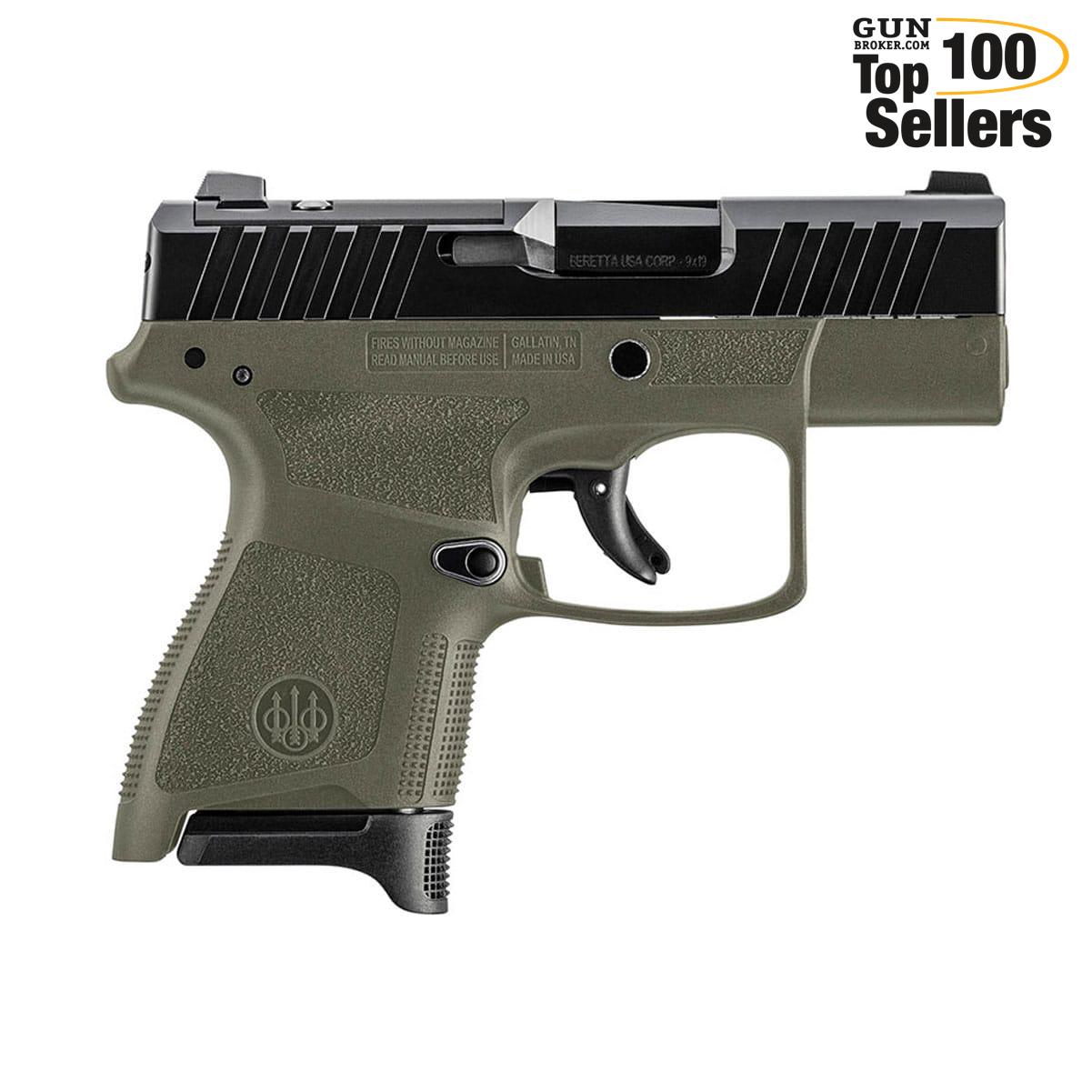 BERETTA APX A1 Carry 9mm 3in 8rd OD Green Semi-Auto Pistol (JAXN9278A1)-img-0