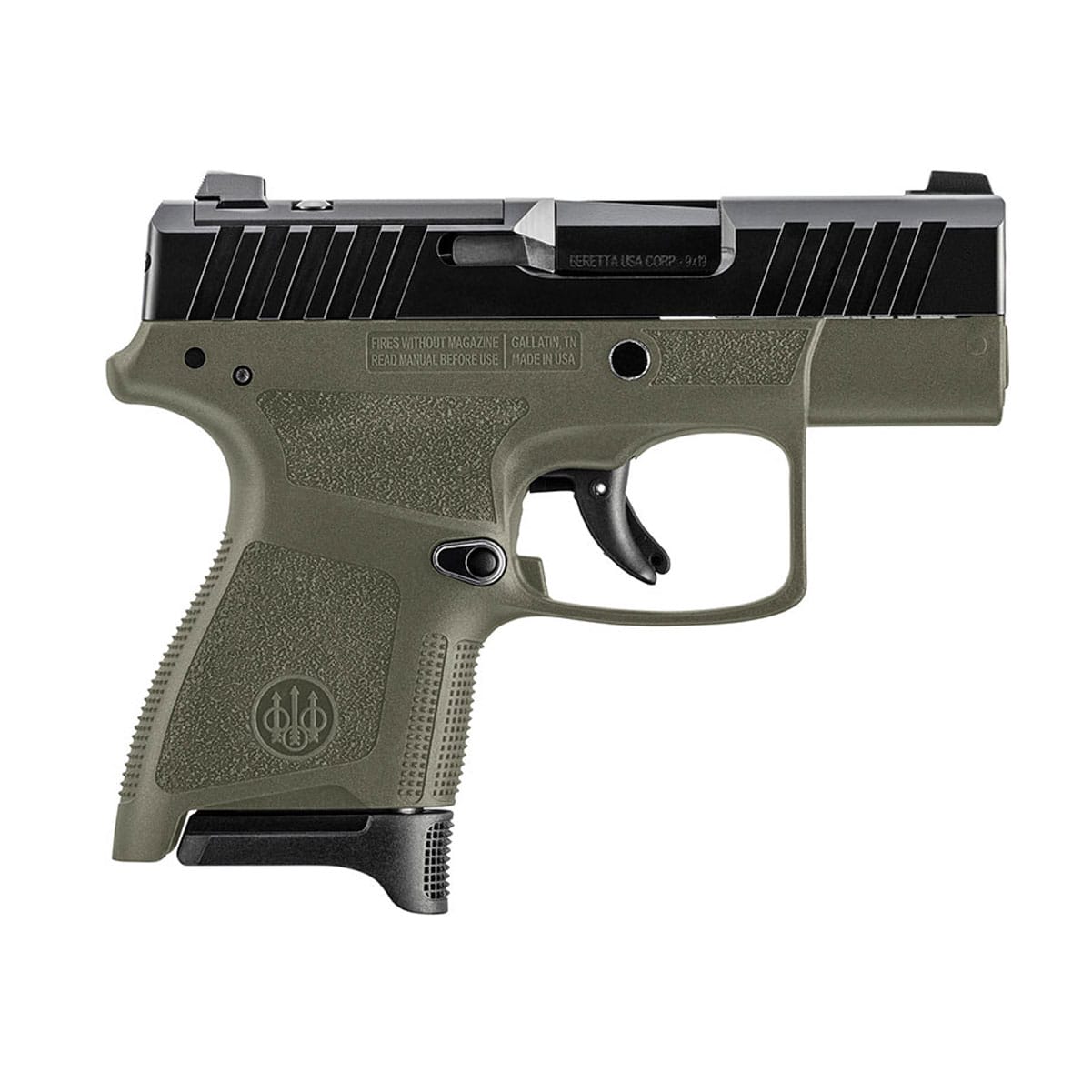 BERETTA APX A1 Carry 9mm 3in 8rd OD Green Semi-Auto Pistol (JAXN9278A1)-img-1