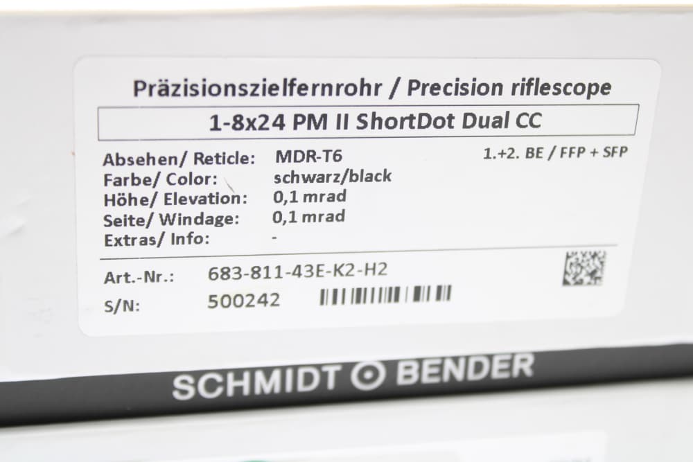 HIGHLY DESIRED SCHMIDT BENDER 1-8X24 PMII SHORT DOT DUAL CC!-img-5