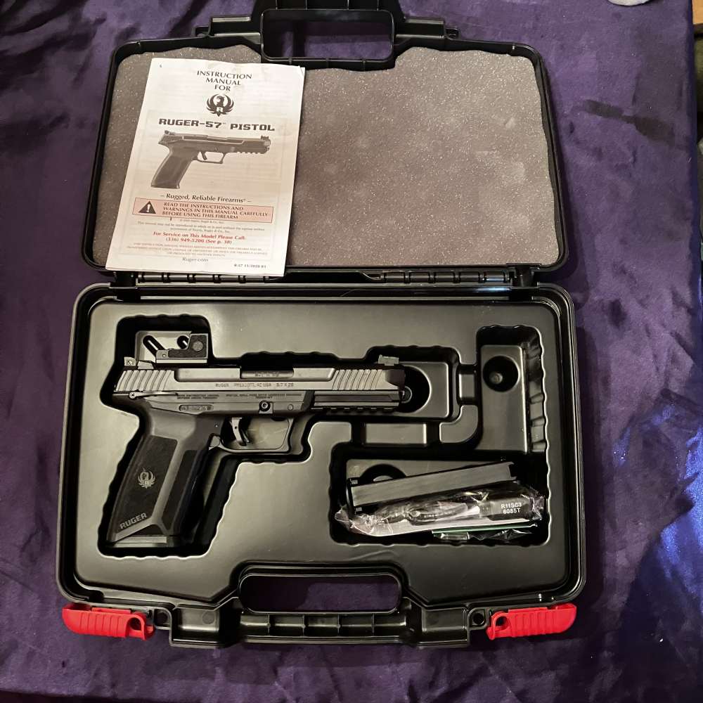 Ruger 57 Pro Black 5.7x28 4.94in 2-20Rd Mags -img-0