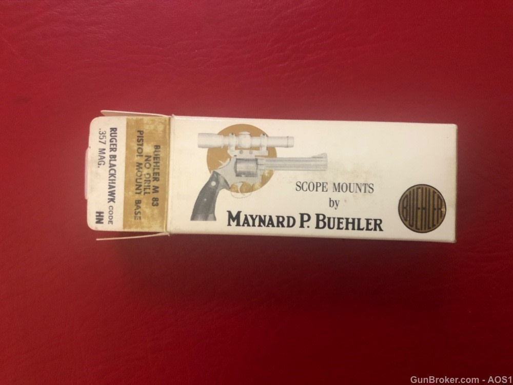Buehler M83 No Drill Mount Base HN For Ruger Blackhawk 357 Blue NOS-img-6