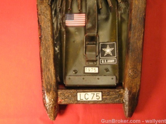 US Army 1975 7.62 Blank Linked Belt Display Ammo Made in the U.S.A.-img-4