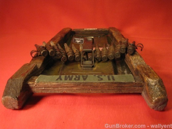 US Army 1975 7.62 Blank Linked Belt Display Ammo Made in the U.S.A.-img-9