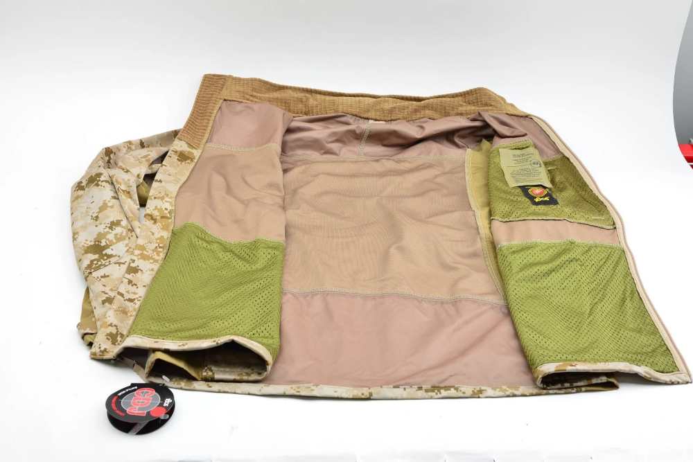 Combat Desert Jacket 180S CDJ USMC MADE IN USA LARGE Desert Digital Marpat -img-6