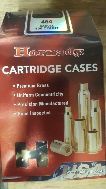 454 Casull UNPRIMED NEW Hornady Brass-img-0