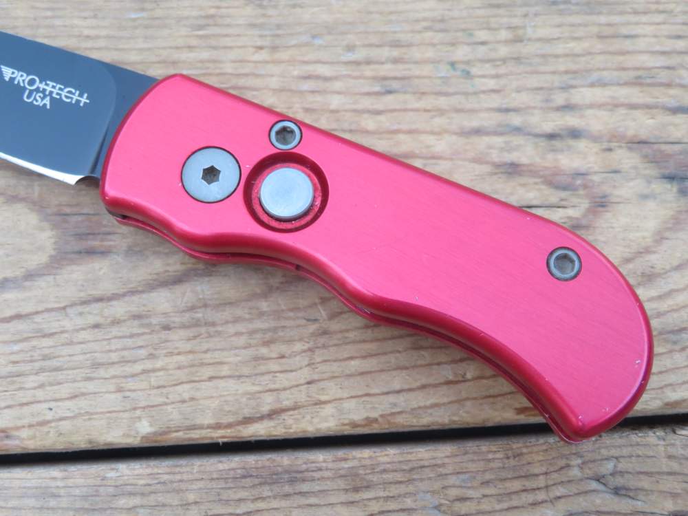 Pro-tech Protech USA Runt red anodized auto knife ATS-34 CA LEGAL-img-2