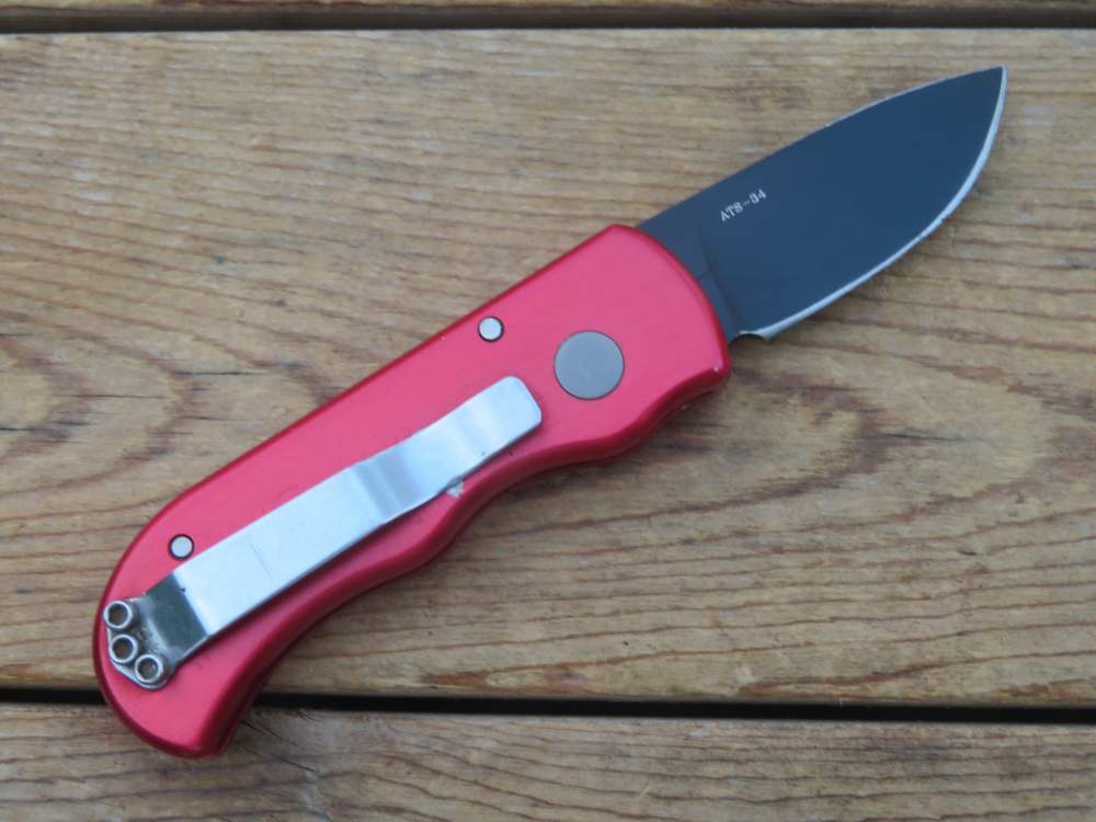 Pro-tech Protech USA Runt red anodized auto knife ATS-34 CA LEGAL-img-11