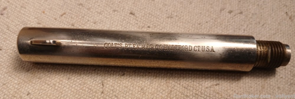 Colt Single Action Frontier Scout 22 cal Revolver 4 3/4" Barrel Nickel -img-2