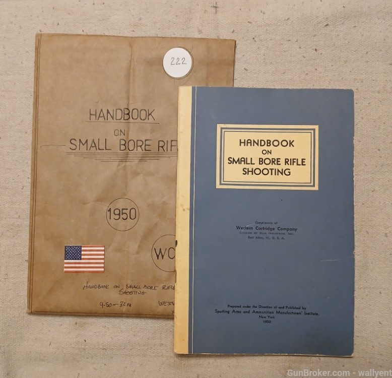 WCC Handbook on Small Bore rifle Shooting 1950 Western Cartridge 22Cal Win-img-0