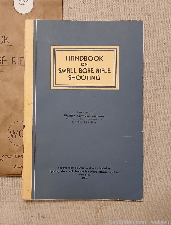 WCC Handbook on Small Bore rifle Shooting 1950 Western Cartridge 22Cal Win-img-1