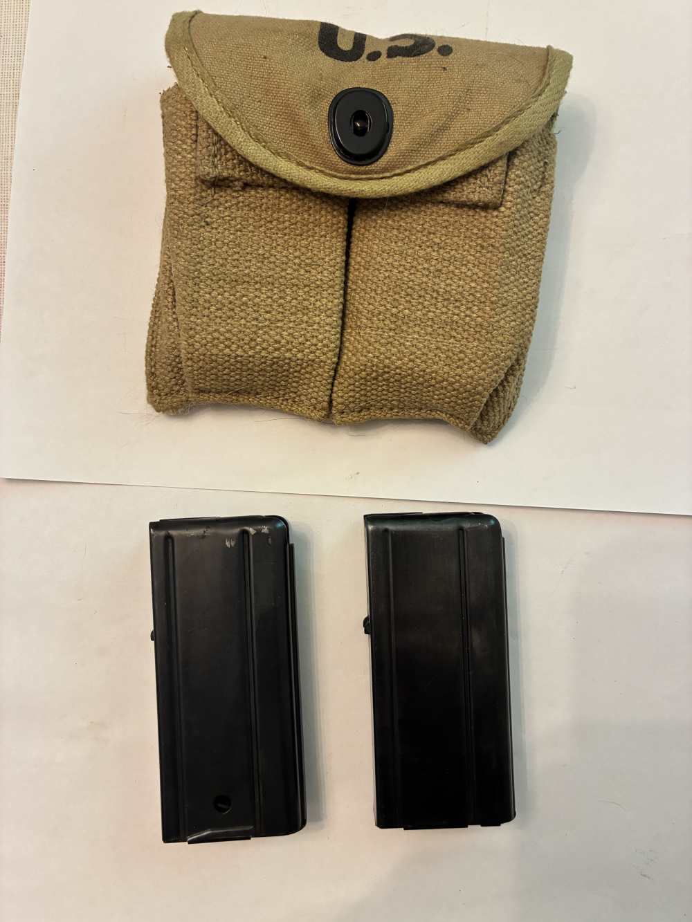2x M1 Carbine Magazines and stock pouch-img-1