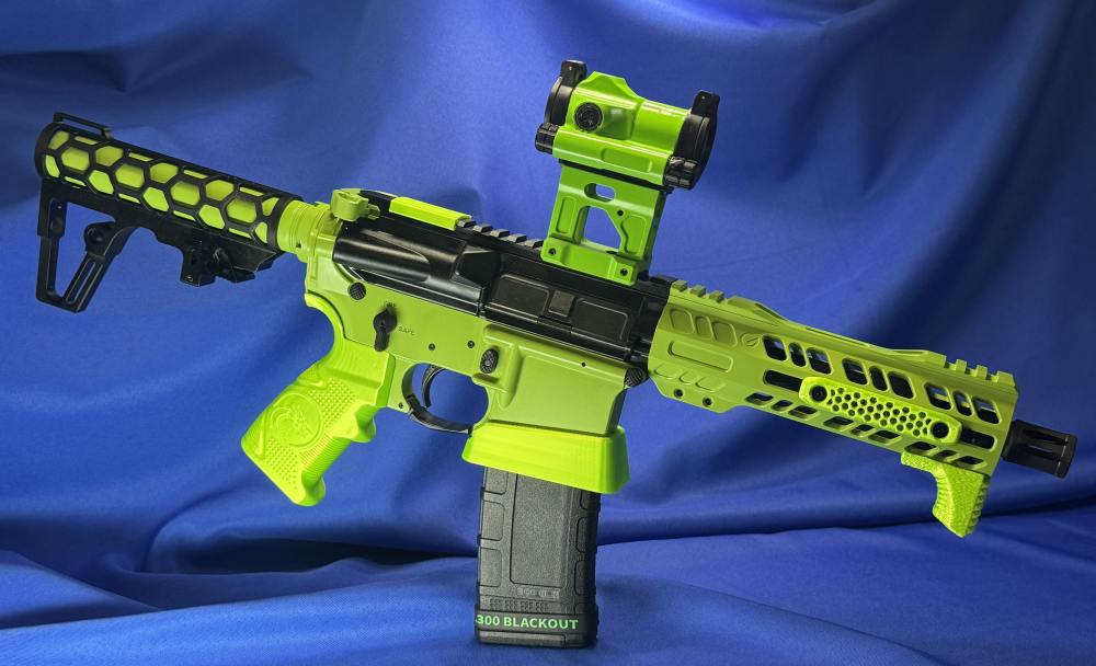 Custom .300 Blackout AR Pistol | Zombie Green |Geissele SSA-E Trigger-img-0