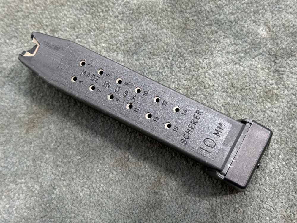 Preban Glock Scherer 10mm 15rd +2rd 17rd Magazine Glock 20 29 40-img-0