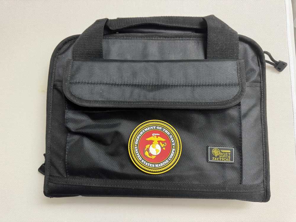 USMC Colt 1911 RARE Custom Gold Cup Stainless .45 Series 70, USMC Range Bag-img-4