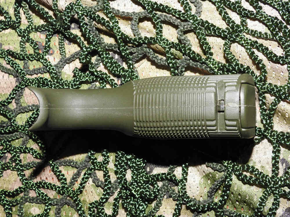 CAA AR-15 / M4 Finger Grooved Rear Grip w/ Storage OD Green-img-2