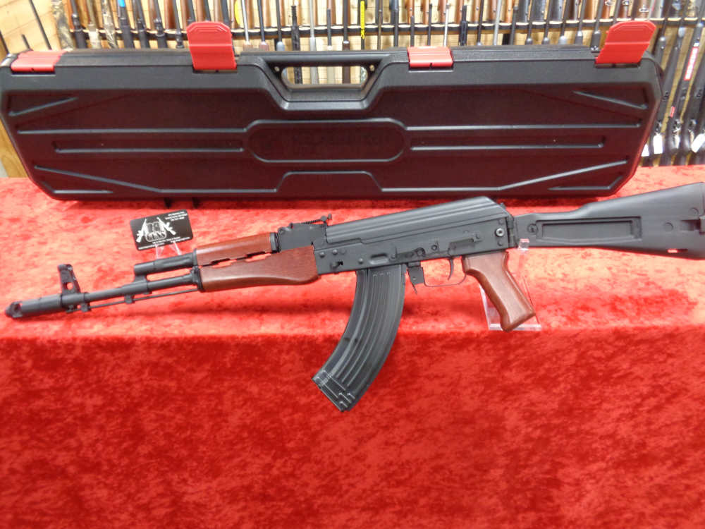 Kalashnikov KR103 Side Folding Stock RED Wood AK/47 7.62x39 New Case TRADE-img-1