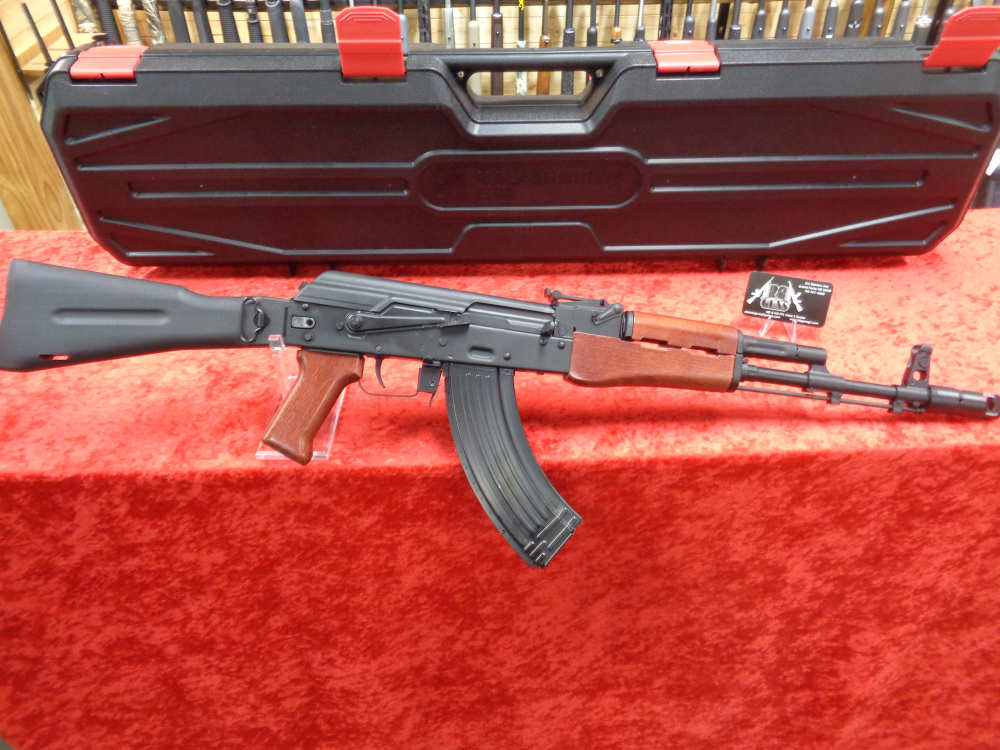 Kalashnikov KR103 Side Folding Stock RED Wood AK/47 7.62x39 New Case TRADE-img-0