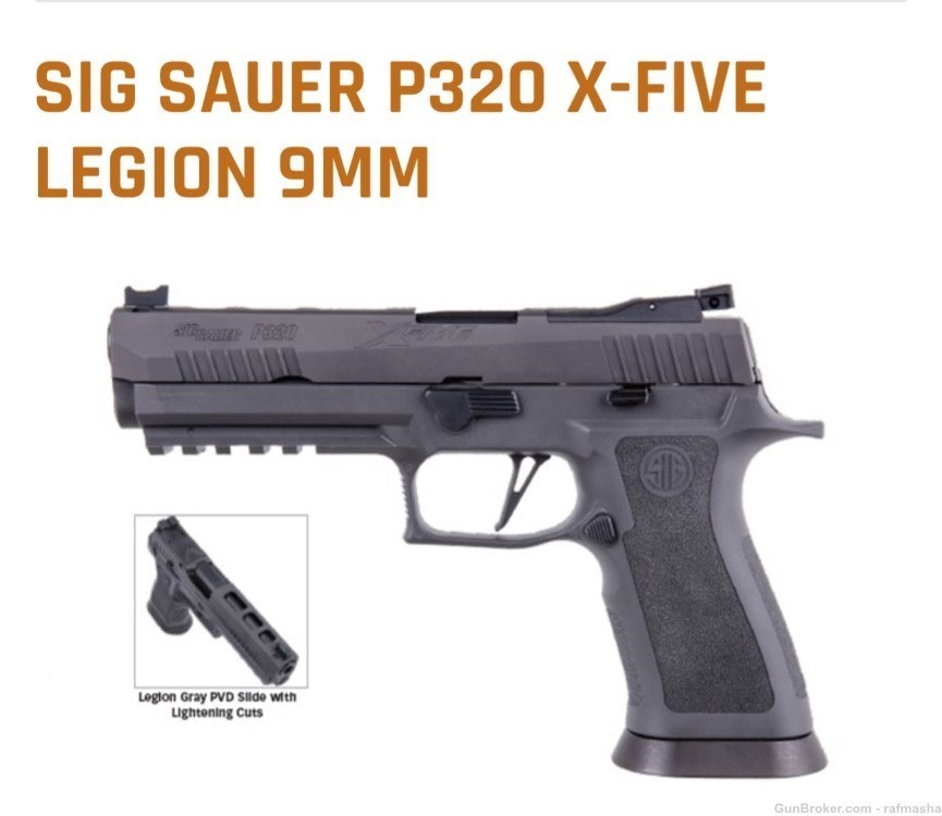 Sig Sauer P320 X five Legion 9mm 17+1-img-0