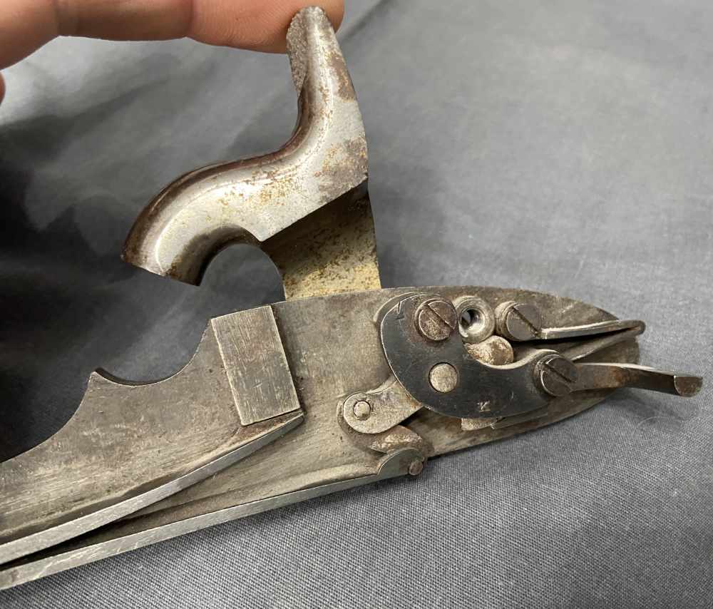 SCARCE Civil War US COLT Contract 1864 .58 Cal Musket Lockplate Complete-img-3