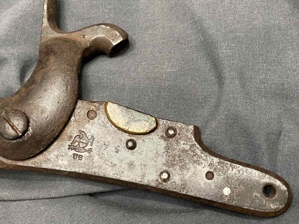 RARE Civil War Era US M1816 US Harpers Ferry Conversion Musket Lock 1836-img-1