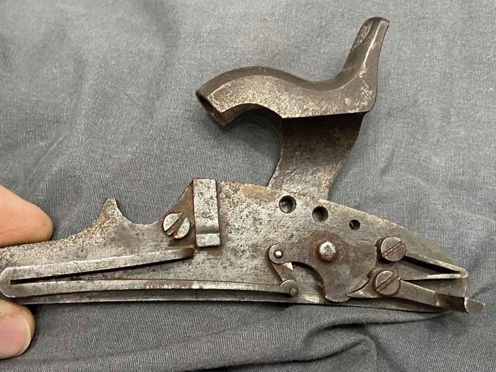 Original Civil War 1864 US Springfield William MUIR Musket Lockplate-img-4