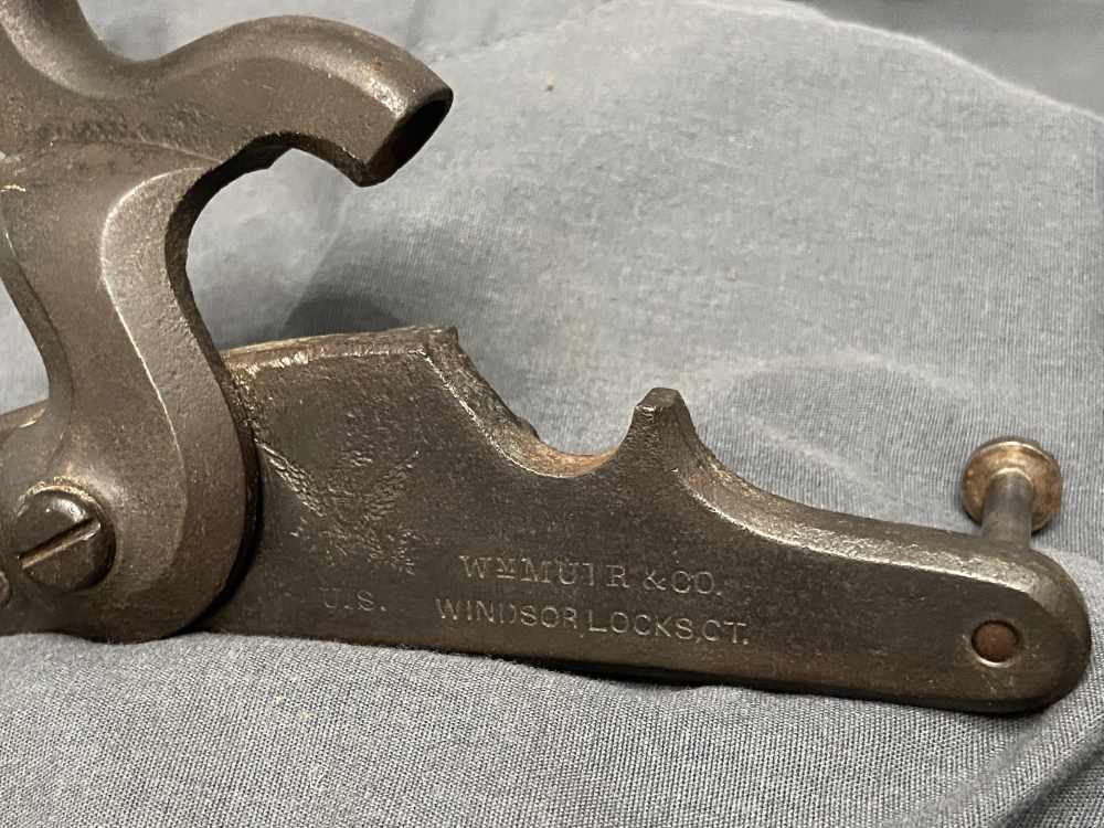 Original Civil War 1864 US Springfield William MUIR Musket Lockplate-img-1