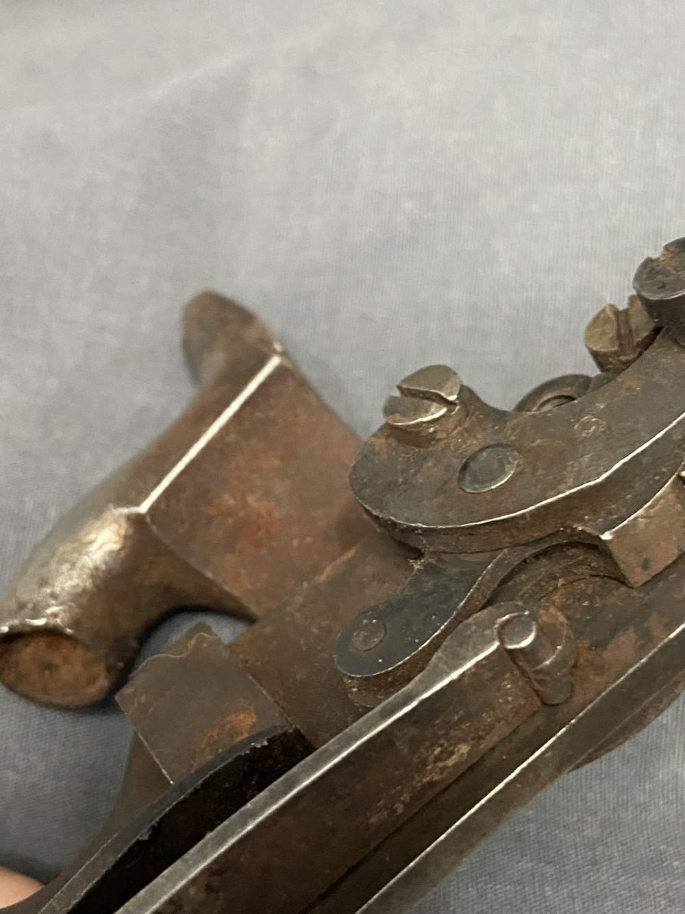 VERY RARE! Civil War US Contract AMOSKEAG Mfg M1861 Springfield Lockplate -img-9