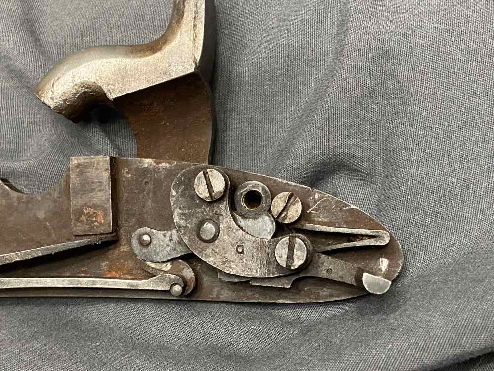VERY RARE! Civil War US Contract AMOSKEAG Mfg M1861 Springfield Lockplate -img-5