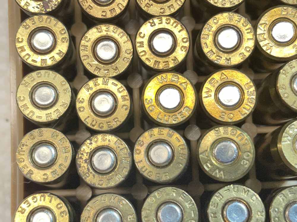 .30 Luger lead bullet Headstamp REM-UNC 25 pcs-img-1