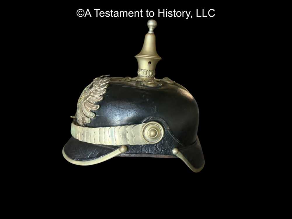 WWI GERMAN- BORDER LAND CUSTOMS OFFICERS PICKELHAUBE HELMET- WW1 ORIGINAL-img-5
