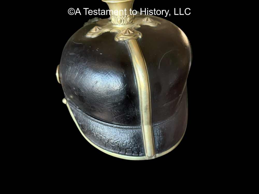 WWI GERMAN- BORDER LAND CUSTOMS OFFICERS PICKELHAUBE HELMET- WW1 ORIGINAL-img-6