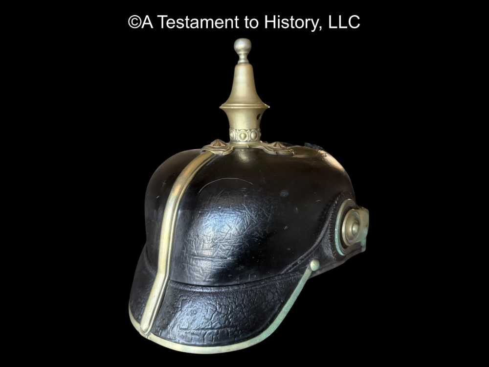 WWI GERMAN- BORDER LAND CUSTOMS OFFICERS PICKELHAUBE HELMET- WW1 ORIGINAL-img-3