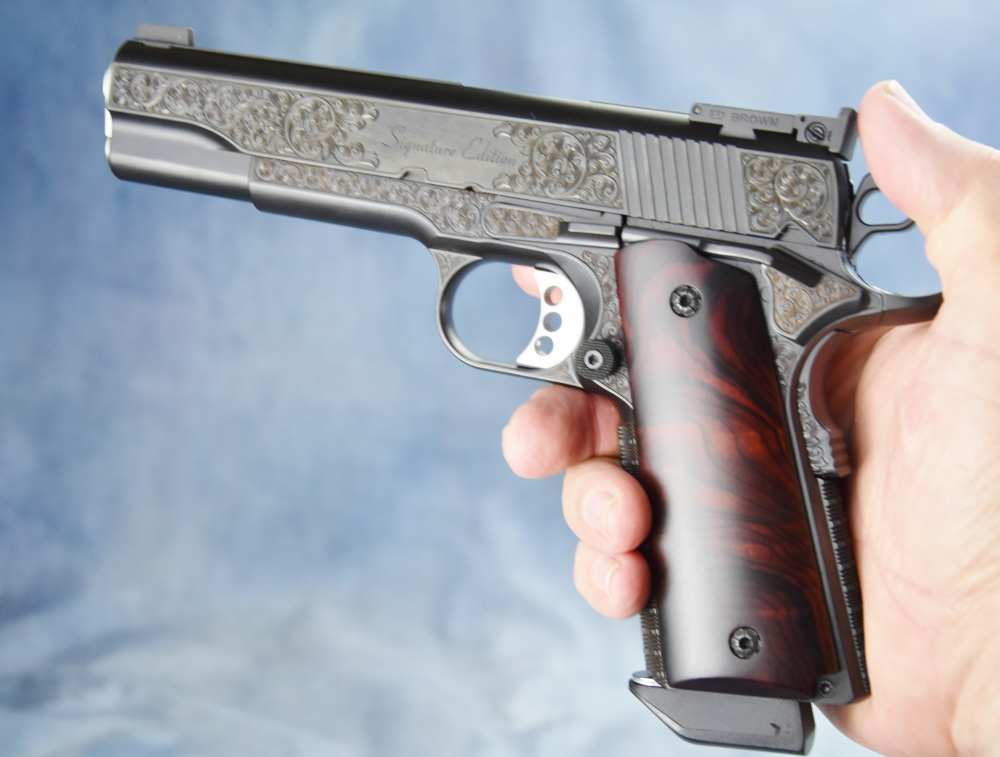 Ed Brown RARER BLUED Signature Edition FactoENGRAVED 1911 .45 5" Government-img-29