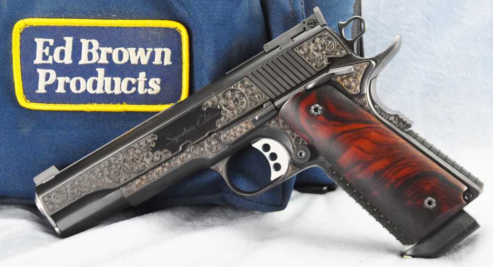Ed Brown RARER BLUED Signature Edition FactoENGRAVED 1911 .45 5" Government-img-40