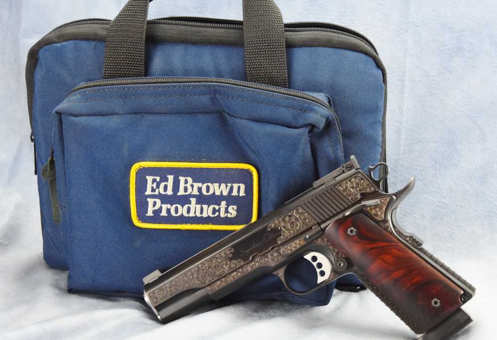 Ed Brown RARER BLUED Signature Edition FactoENGRAVED 1911 .45 5" Government-img-39