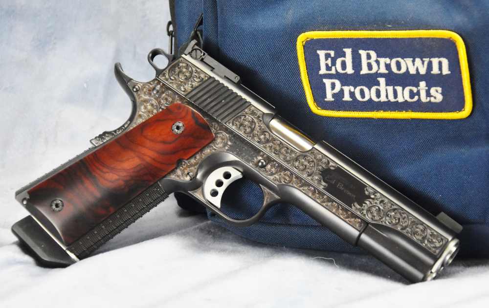 Ed Brown RARER BLUED Signature Edition FactoENGRAVED 1911 .45 5" Government-img-5