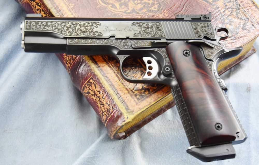 Ed Brown RARER BLUED Signature Edition FactoENGRAVED 1911 .45 5" Government-img-31