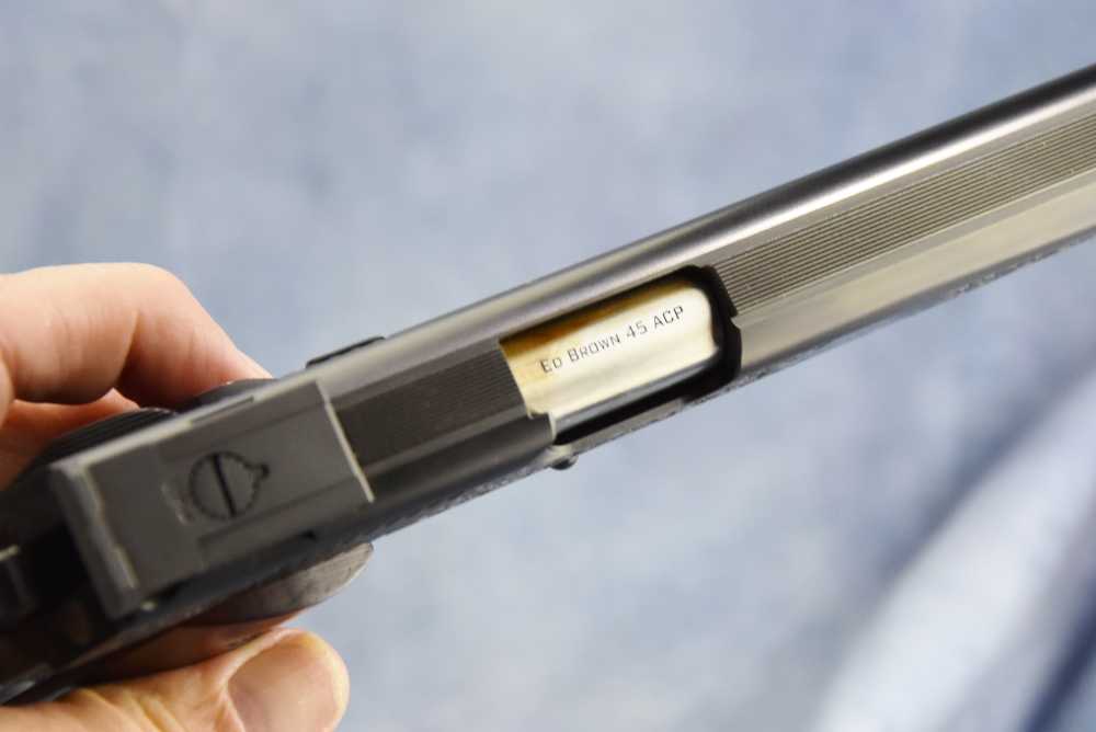Ed Brown RARER BLUED Signature Edition FactoENGRAVED 1911 .45 5" Government-img-18