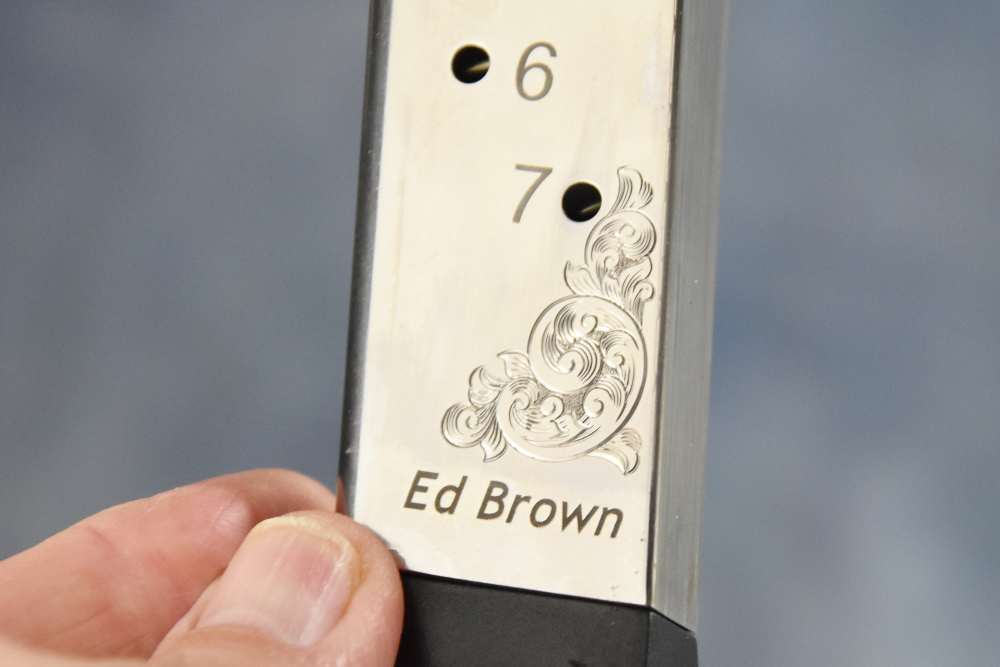 Ed Brown RARER BLUED Signature Edition FactoENGRAVED 1911 .45 5" Government-img-36